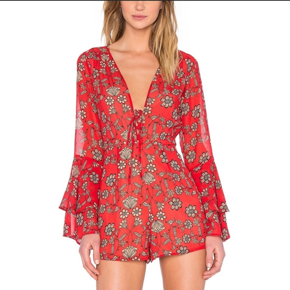 For Love & Lemons Pia Women Romper